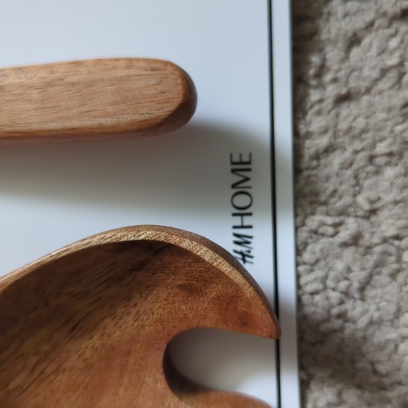 NWT H&M Home Wooden Salad Spoons - Picture 2 of 2